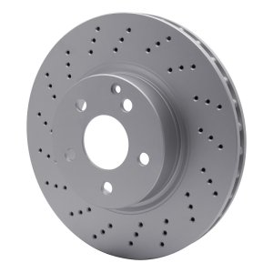 Mercedes-Benz SL500 Brake Rotor (1) - Front - R1 Concepts - GeoSPEC Coated Rotor - Drilled - `05-`06